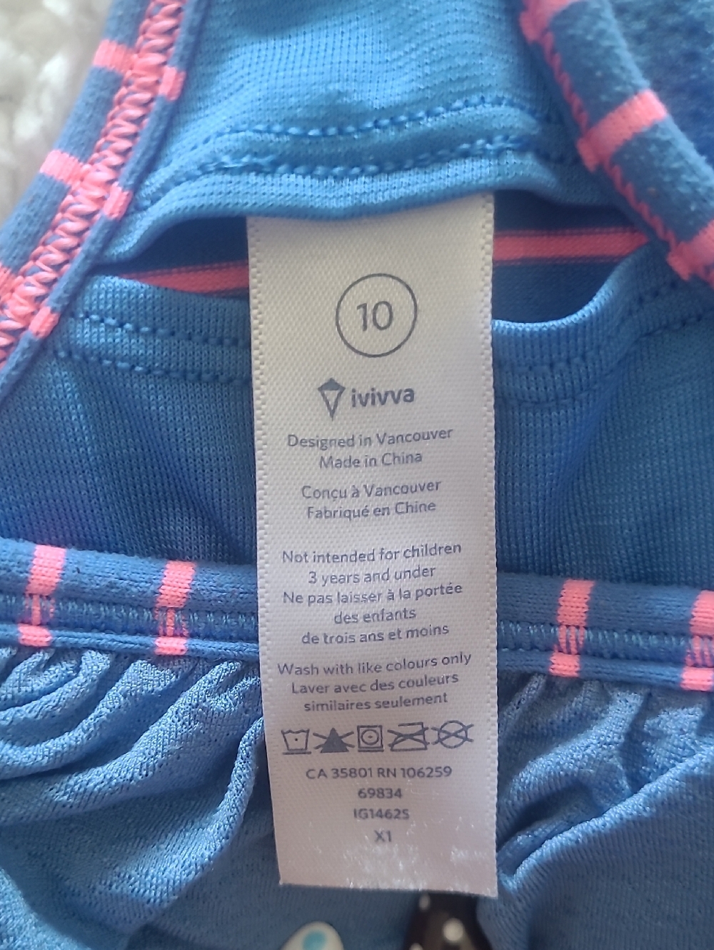 Ivivva Blue Racerback Tanktop - Picture 3 of 3